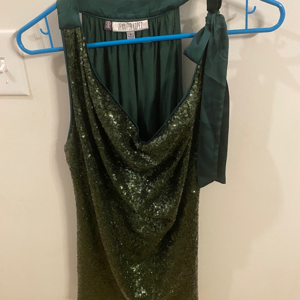 Jennifer Lopez Sequin Tank Top